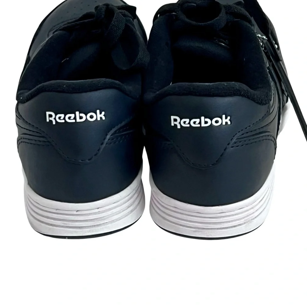 Reebok Women’s Size 8 / Men’s Size‎ 6 Black Leather Work Shoes Comp Toe Sneakers